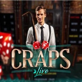 Official Live Casino logo: Live Craps by Evolution at NV Casino