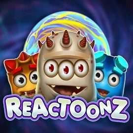 Reactoonz logo by Play'n GO at NV Casino
